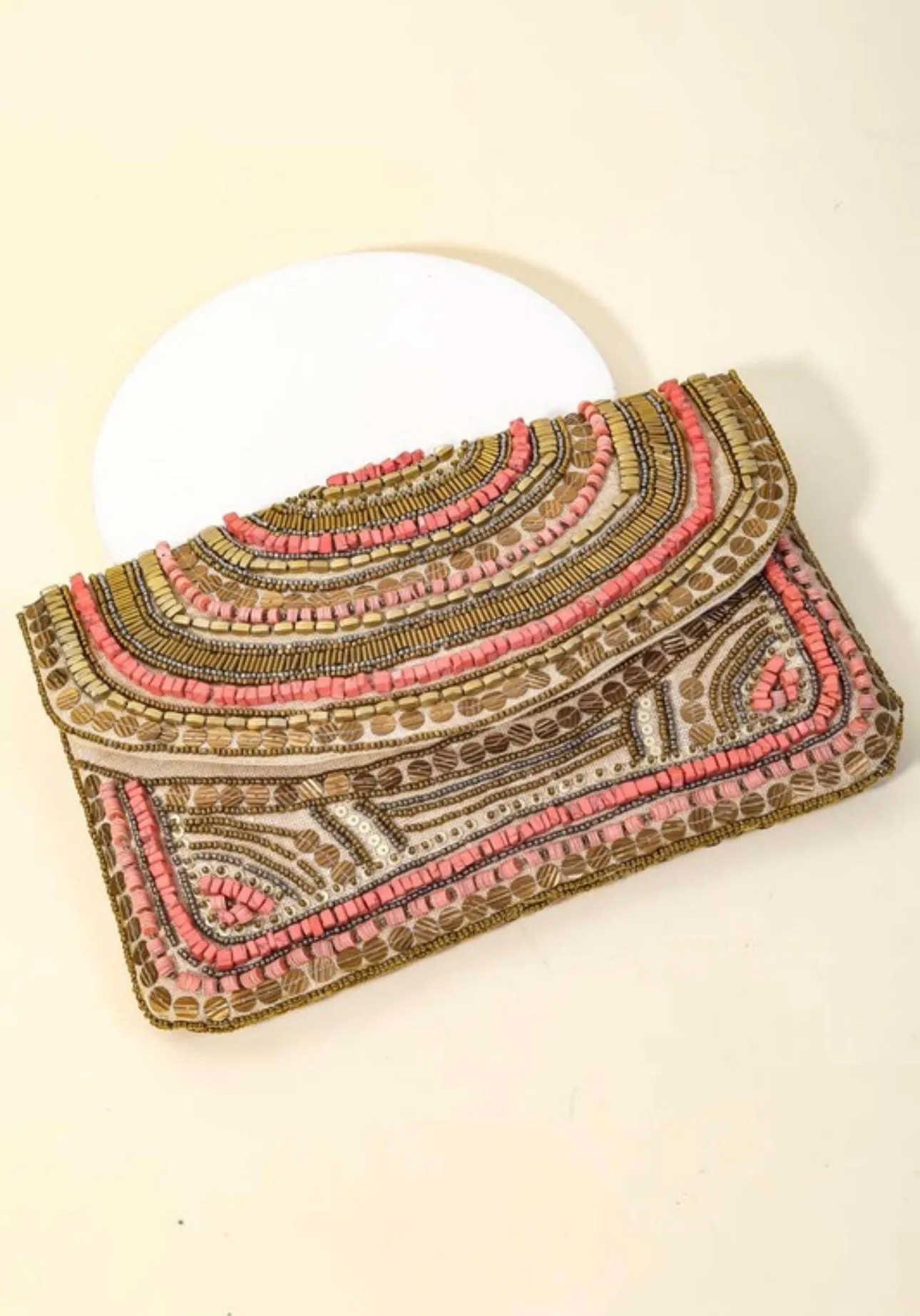 Gita Boho Seed Beaded Pattern Bag