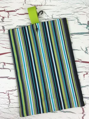 Lagoon Stripe Diaper/Wipee Case
