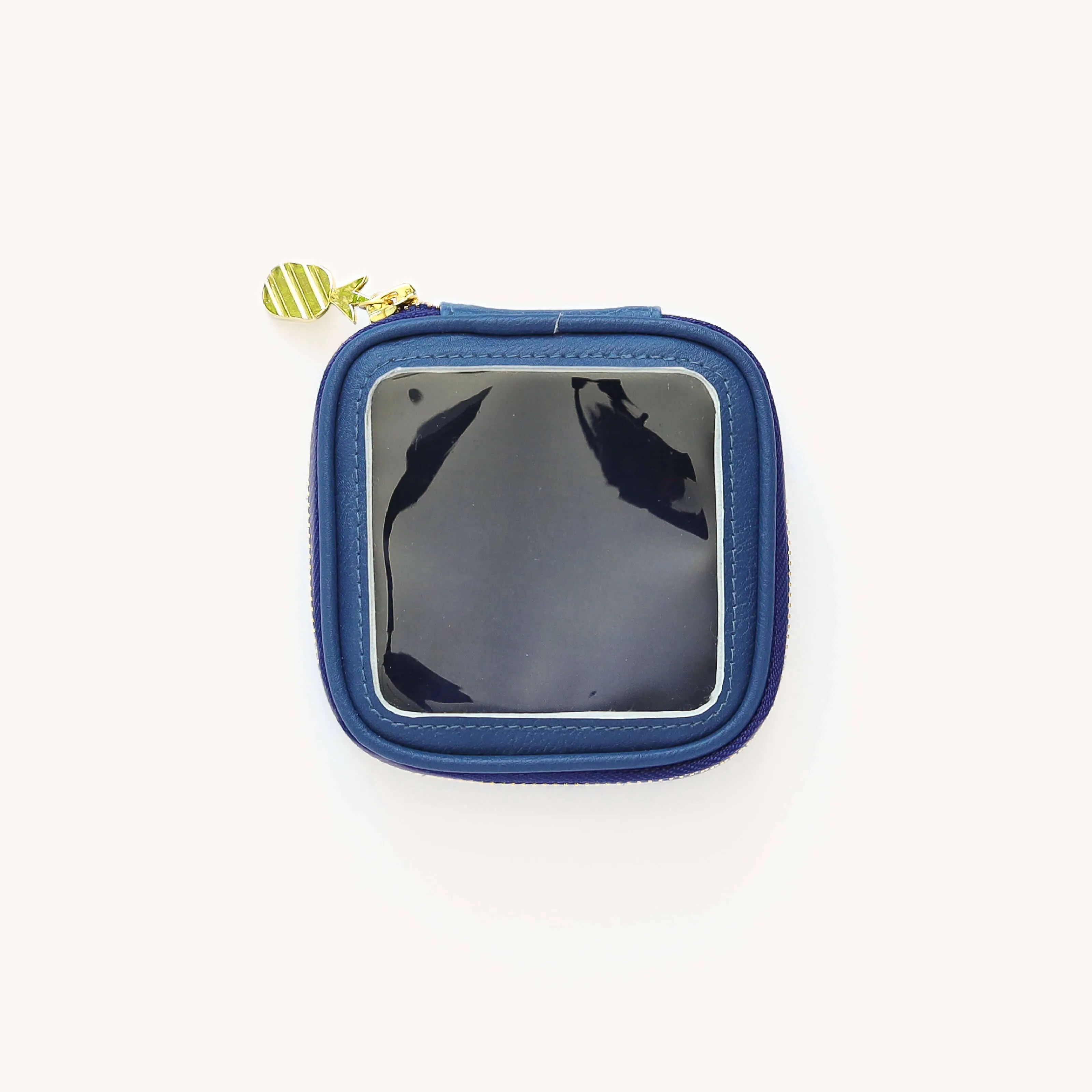 Leatherette Clear Cube, Blush or Navy