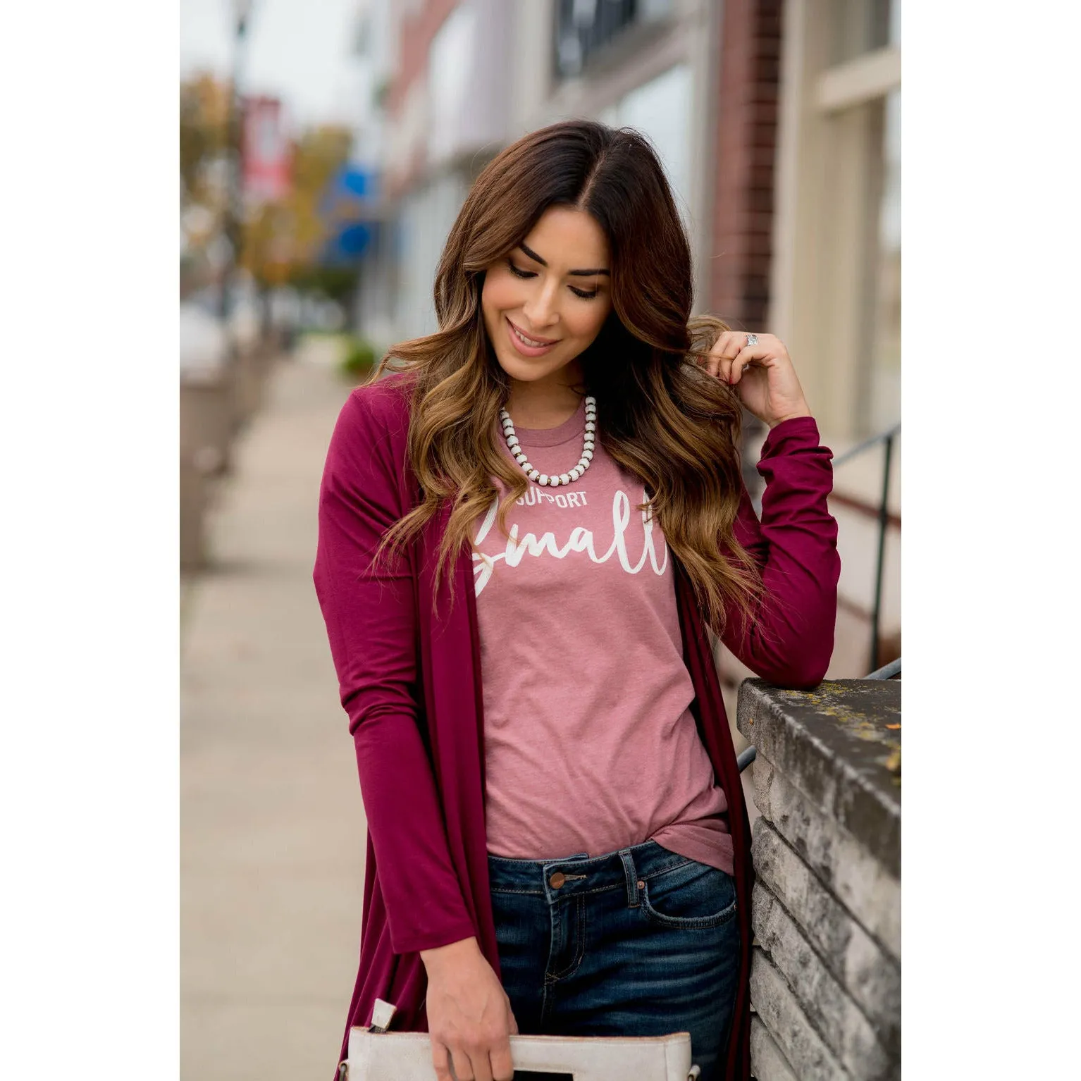 Lightweight Basic Tunic Cardigan