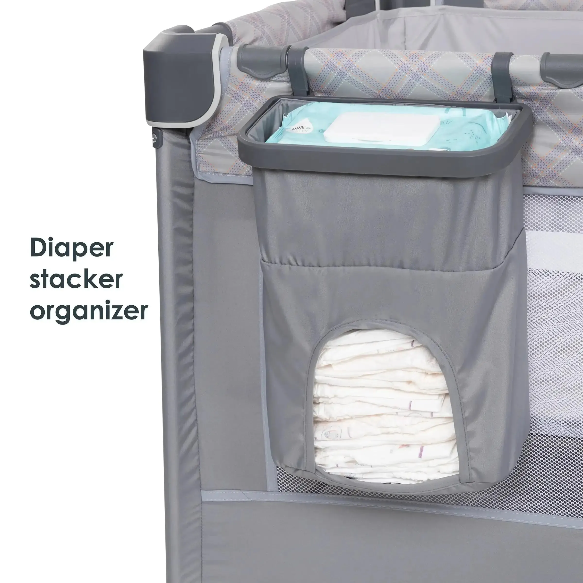Lullaby Nursery Suite EZ-Fold Playard with Portable Rocking Lounger in Madrid Plaid (Target Exclusive)
