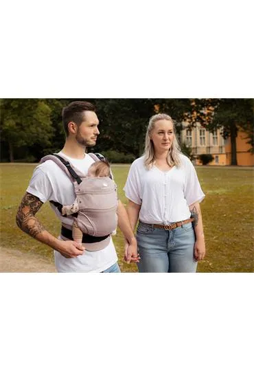 manduca First pure cotton carrier - powder & FREE Size It Dark Grey (valued rrp $24.95)