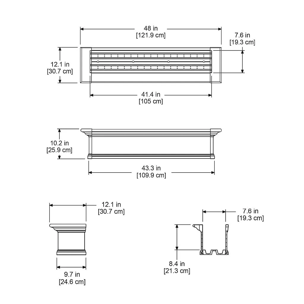 Mayne Yorkshire 4ft Window Box