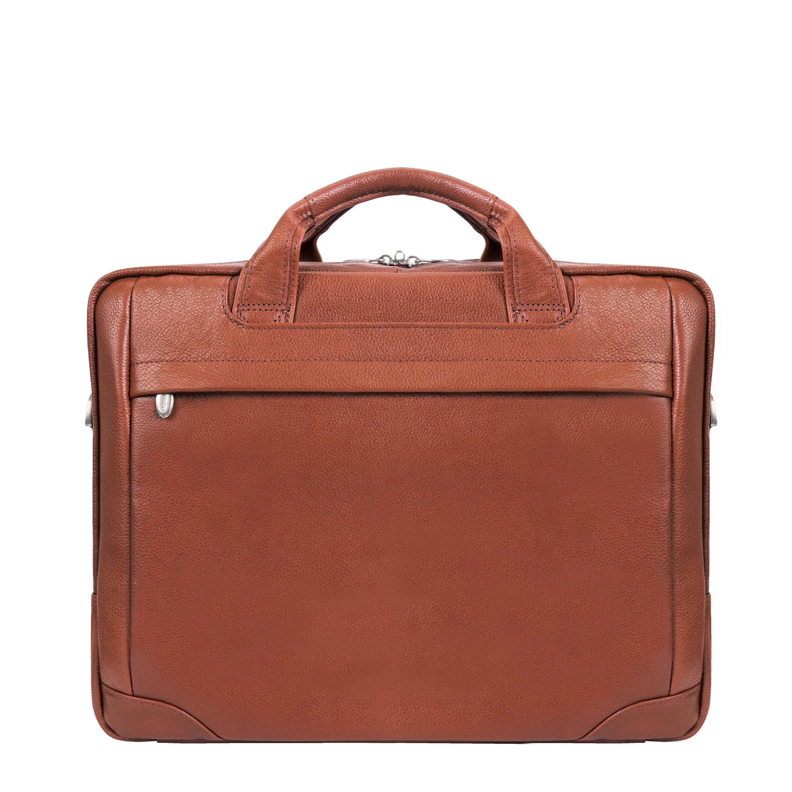McKlein BRONZEVILLE 15" Medium Leather Laptop & Tablet Briefcase