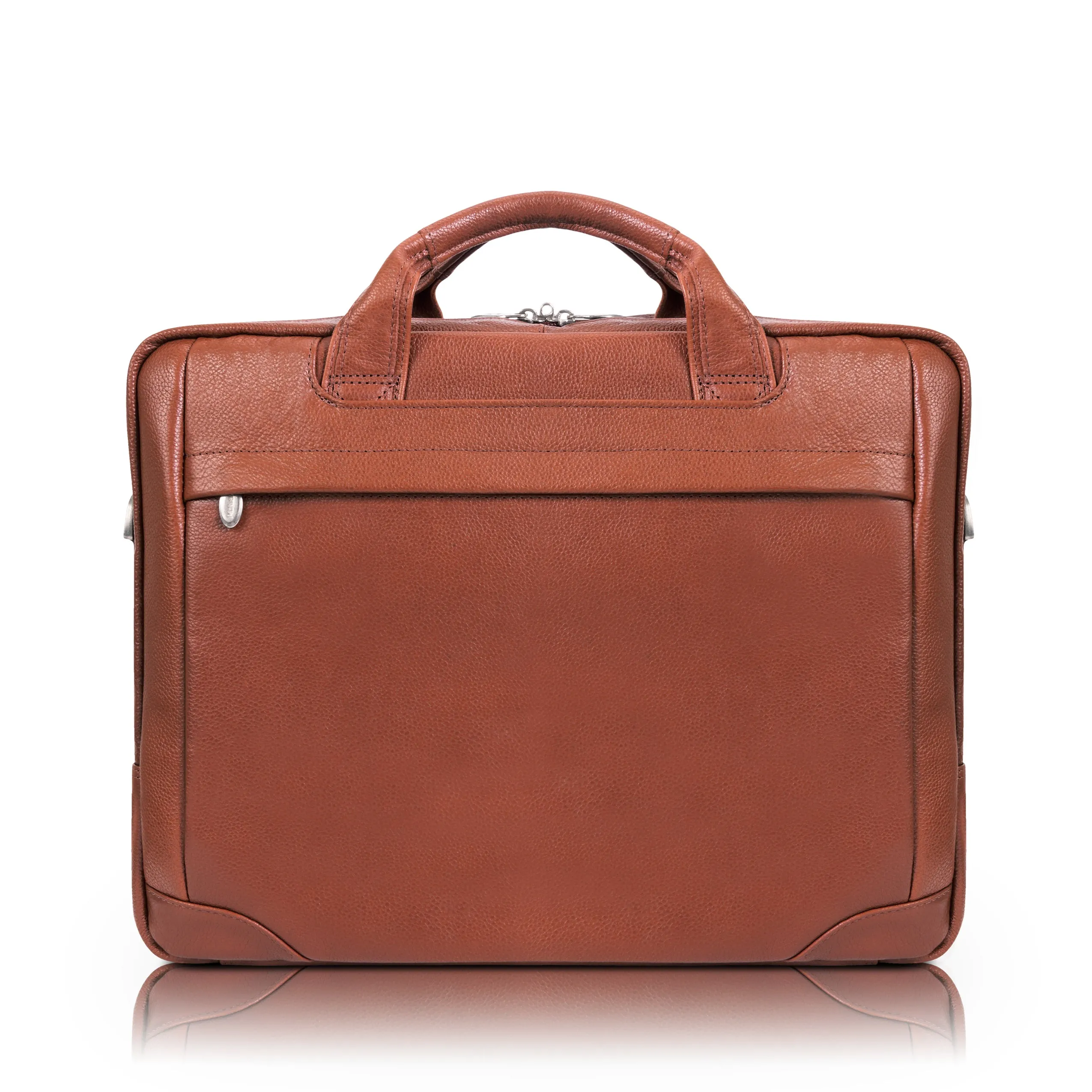 McKlein BRONZEVILLE 15" Medium Leather Laptop & Tablet Briefcase