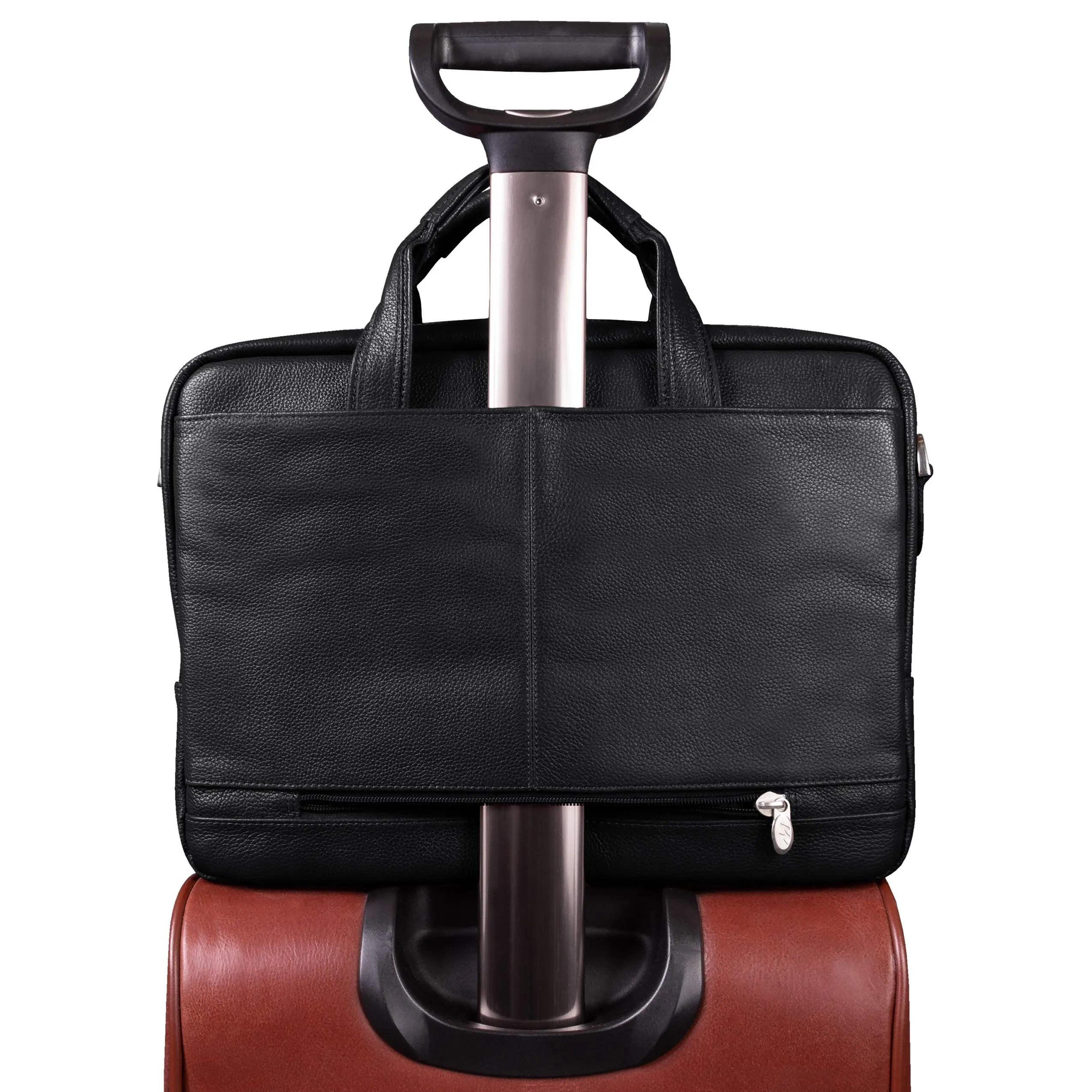 McKlein BRONZEVILLE 15" Medium Leather Laptop & Tablet Briefcase
