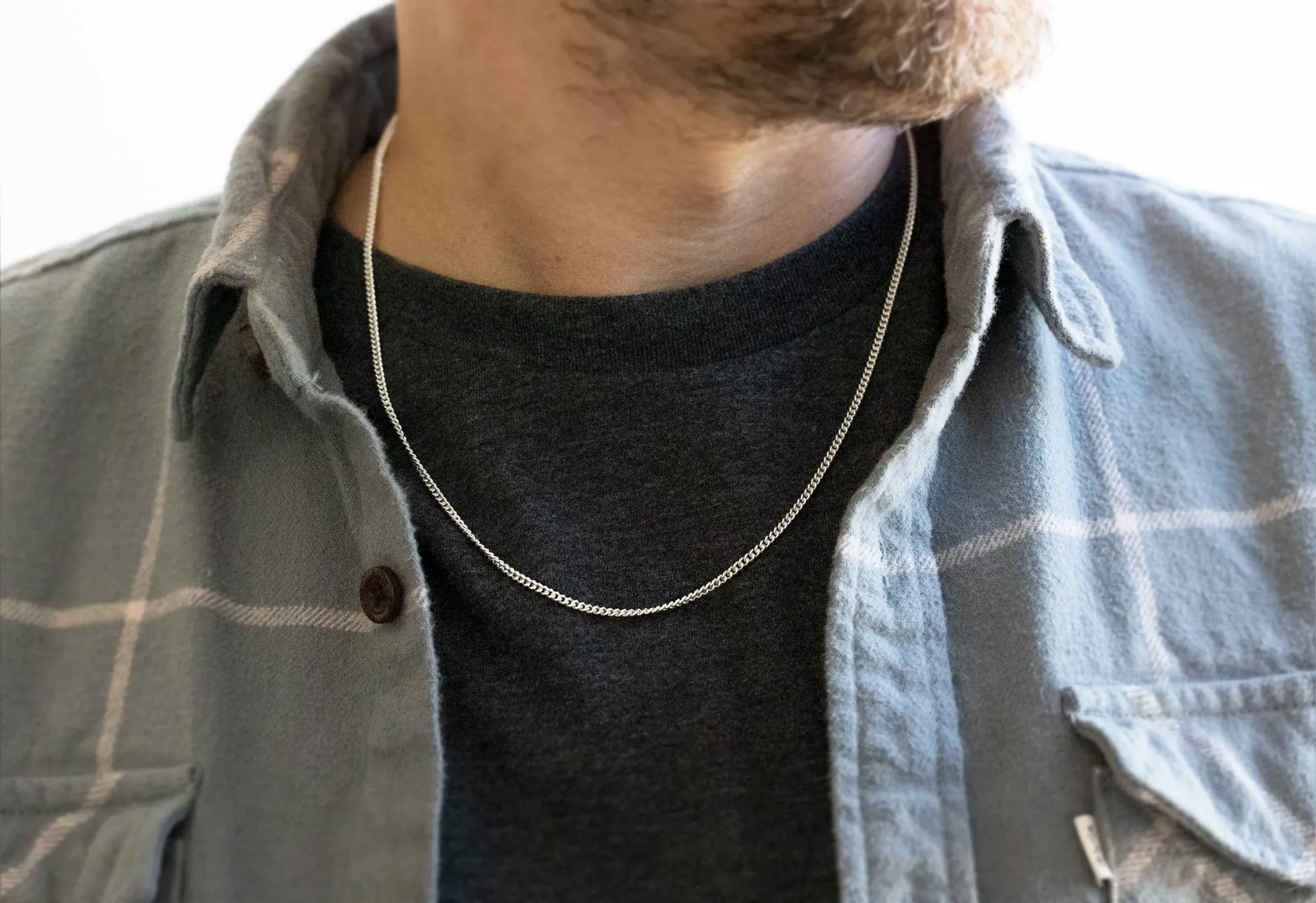Men's Curb Chain Necklace