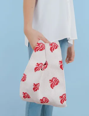 Merlion Knitted Lunch Bag