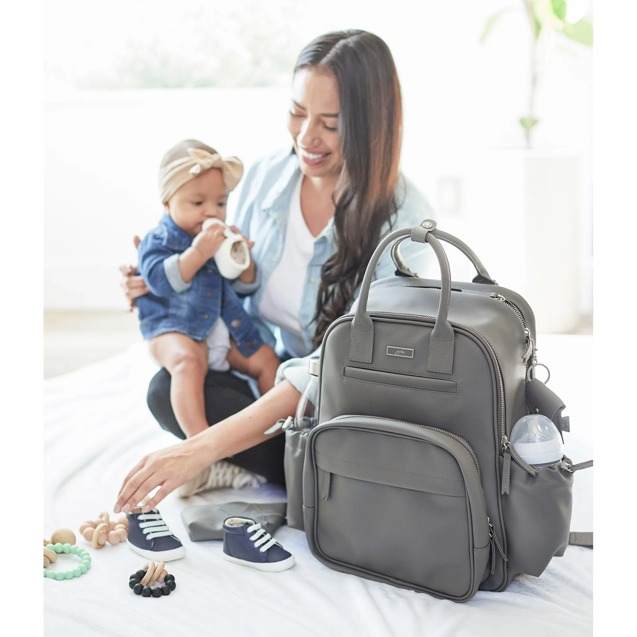 Million Pockets Earth Leather - Charcoal