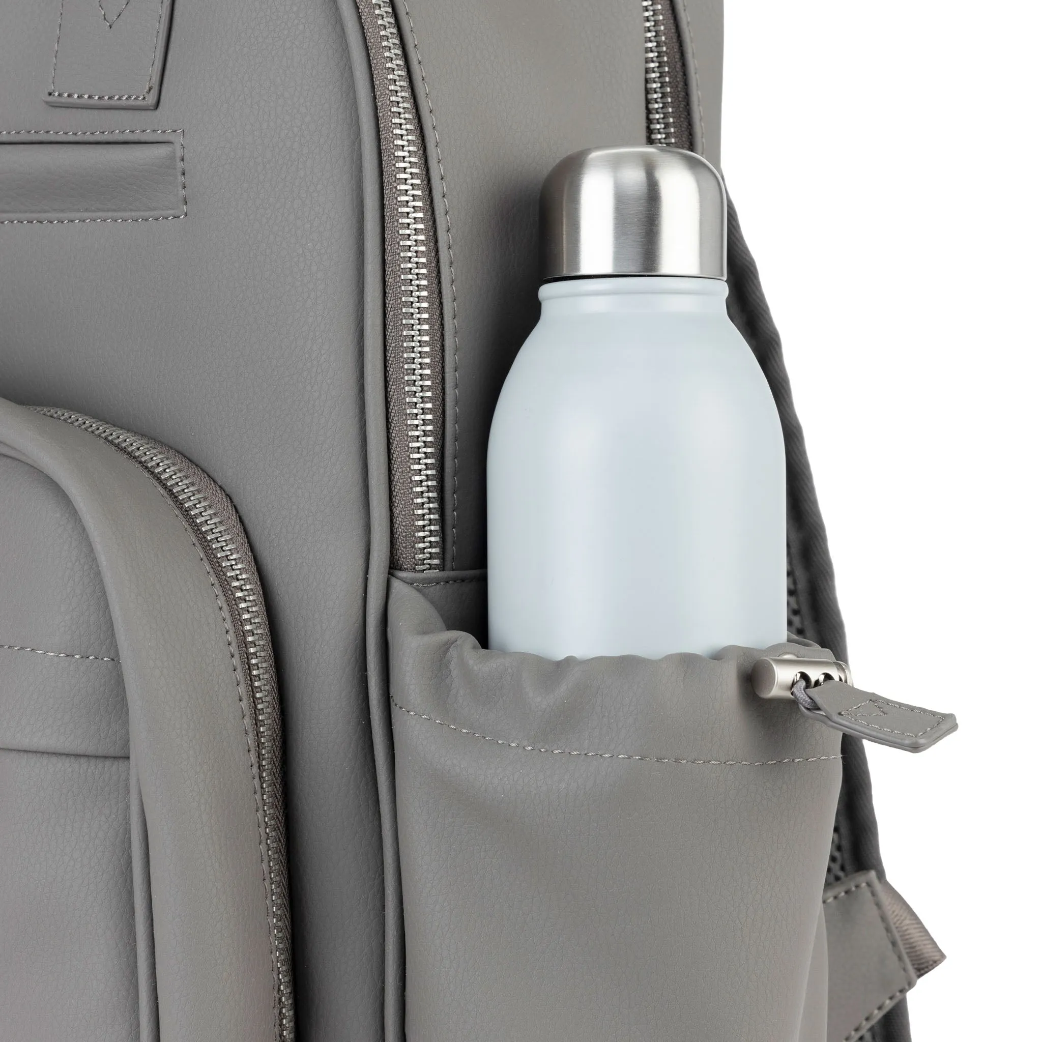 Million Pockets Earth Leather - Charcoal