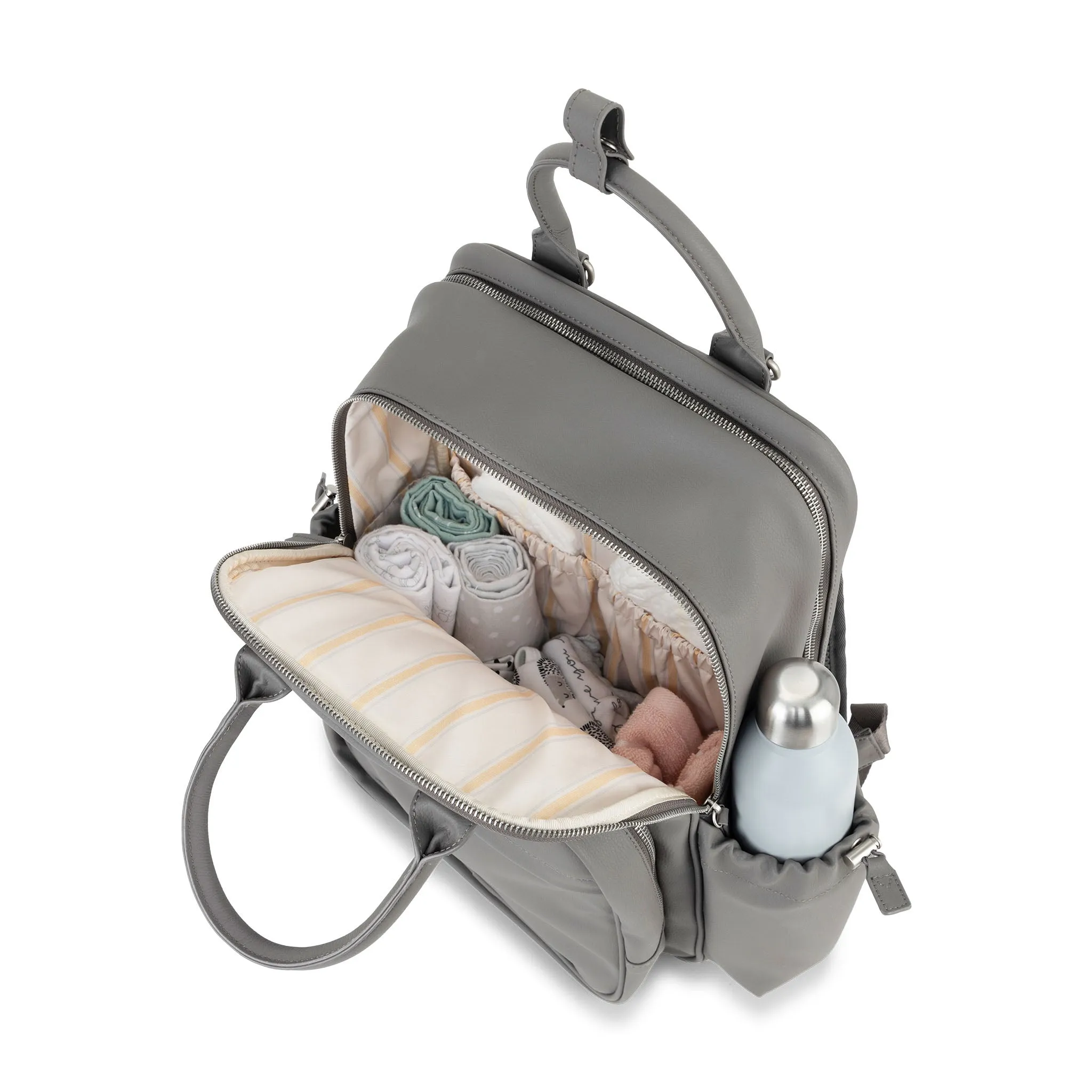 Million Pockets Earth Leather - Charcoal
