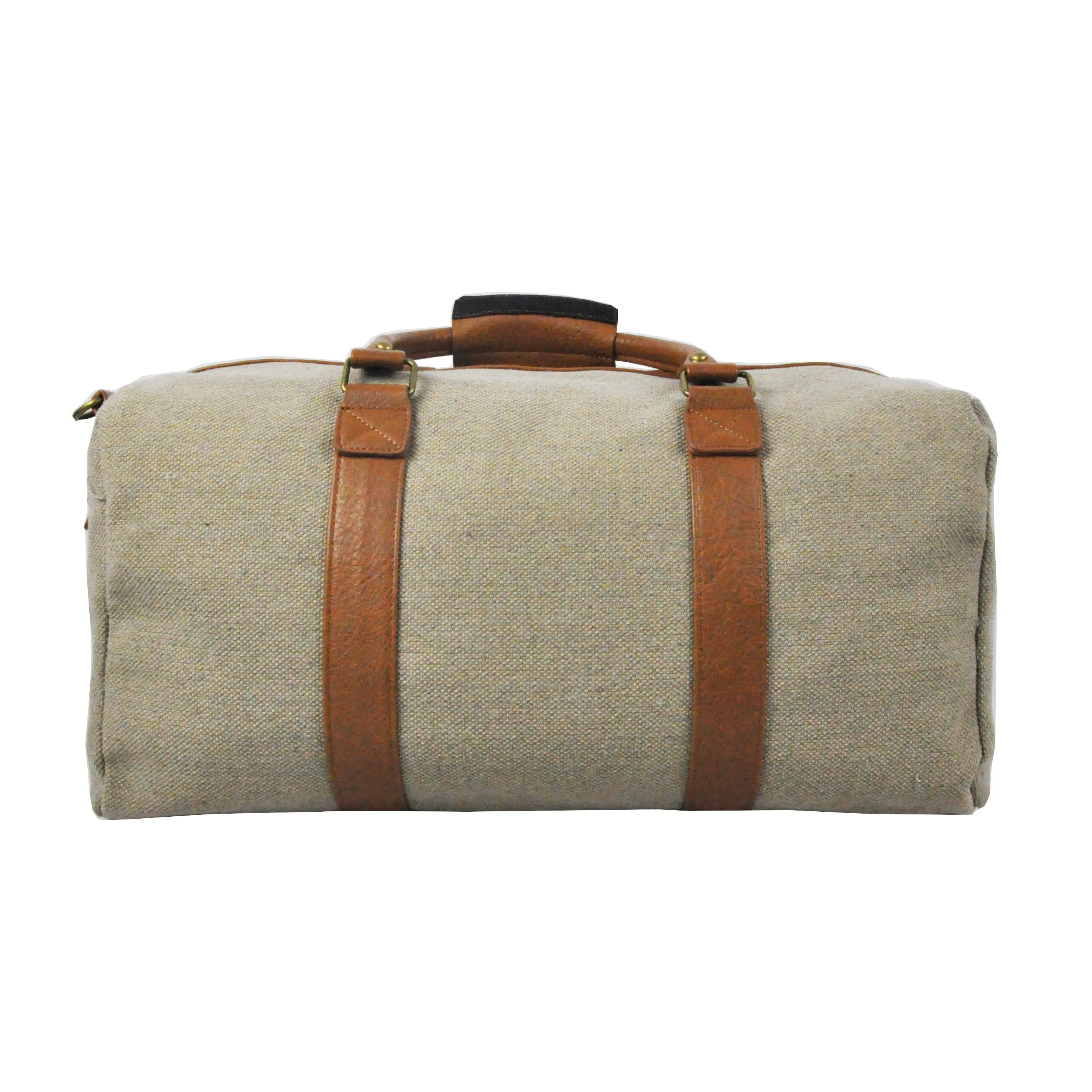 Monaco Duffel Canvas Leather Travel Bag