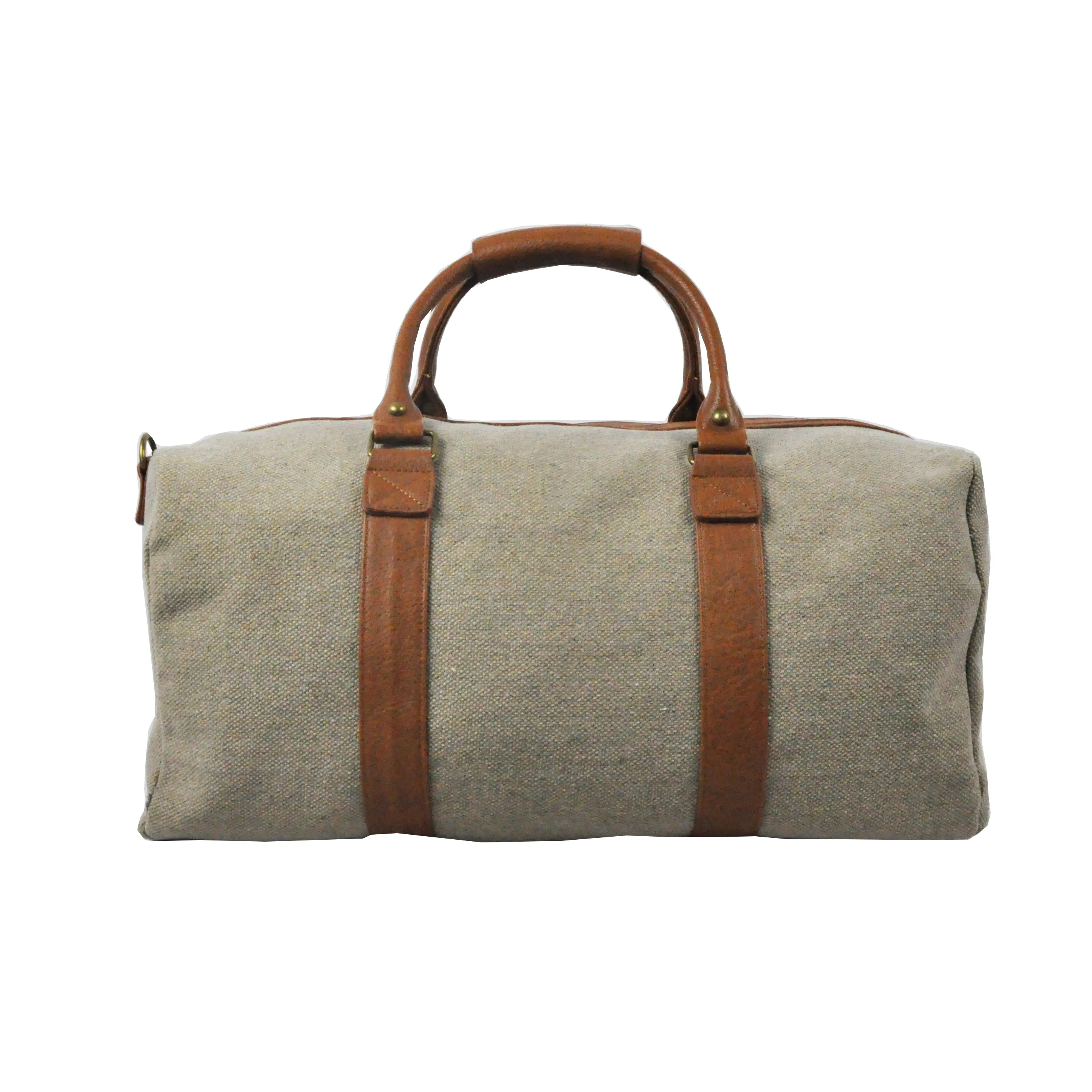 Monaco Duffel Canvas Leather Travel Bag