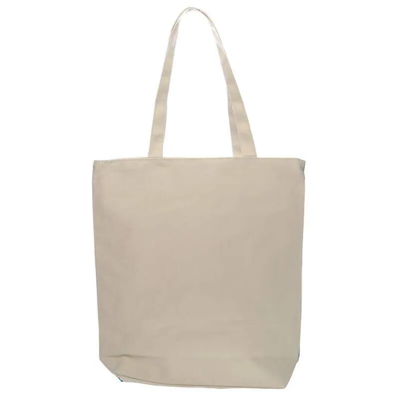 New Blue Simon's Cat Design Cotton Bag with Zip & Lining