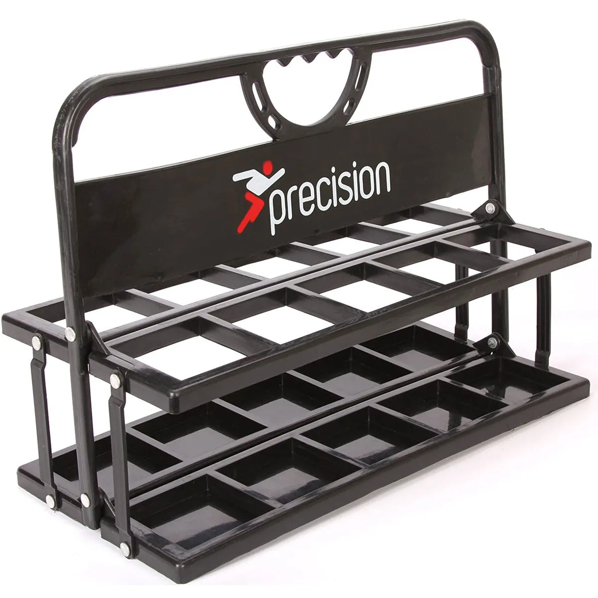 Precision Training Folding Water Bottle Carrier & Bottles (Set of 10)