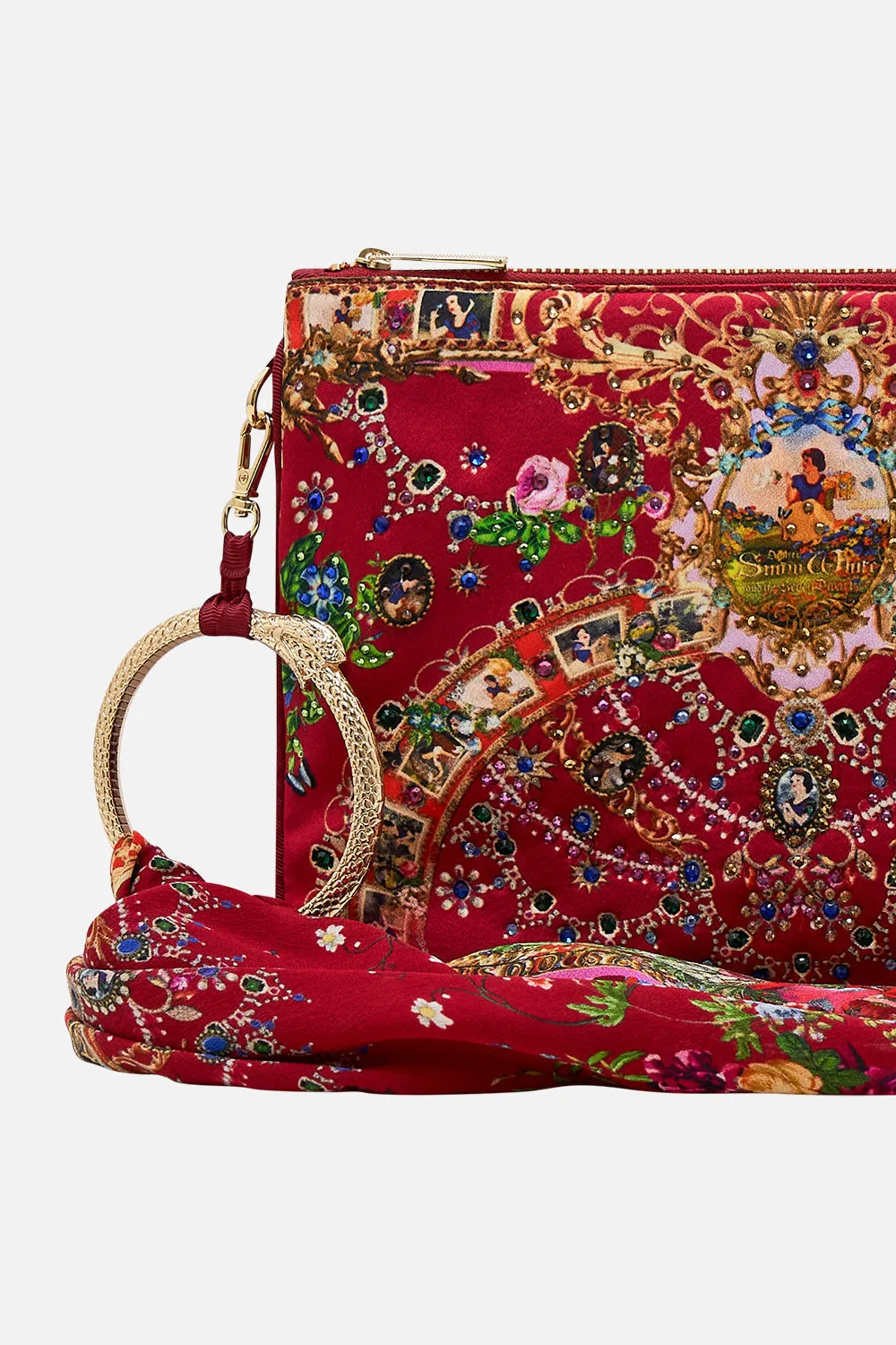 RING SCARF CLUTCH JUST ONE BITE SNOW WHITE