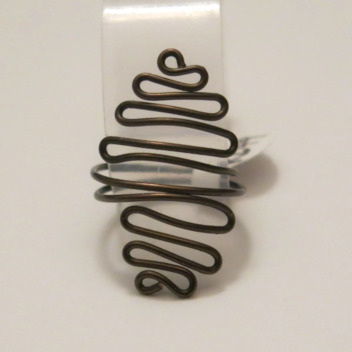 Squiggles Adjustable Wire Ring (click for other colors & sizes)