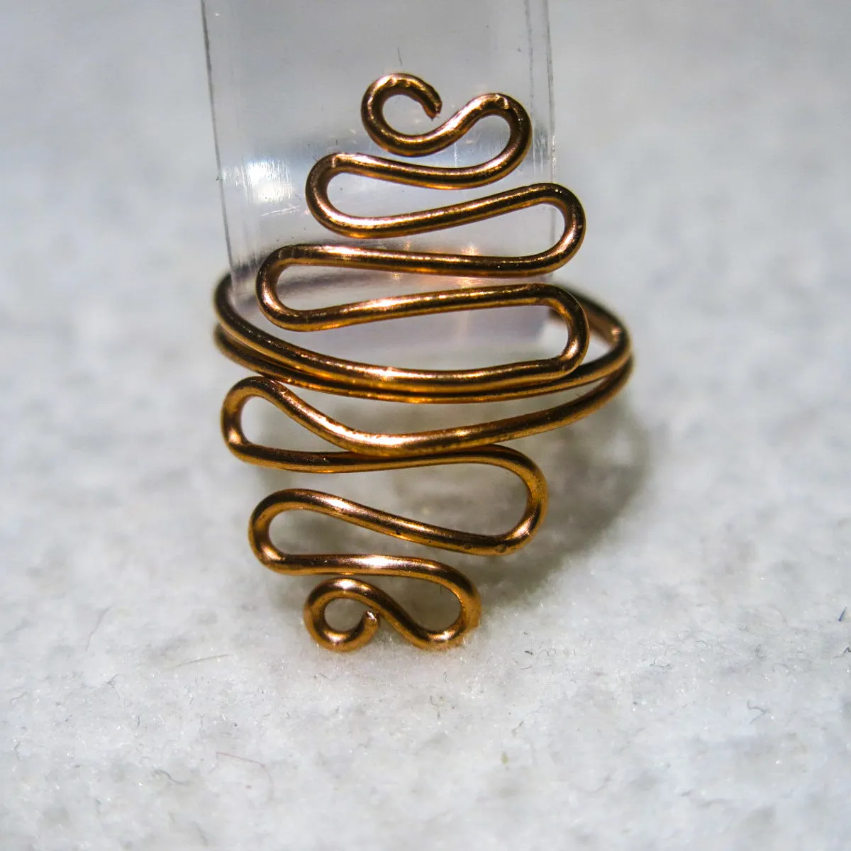 Squiggles Adjustable Wire Ring (click for other colors & sizes)