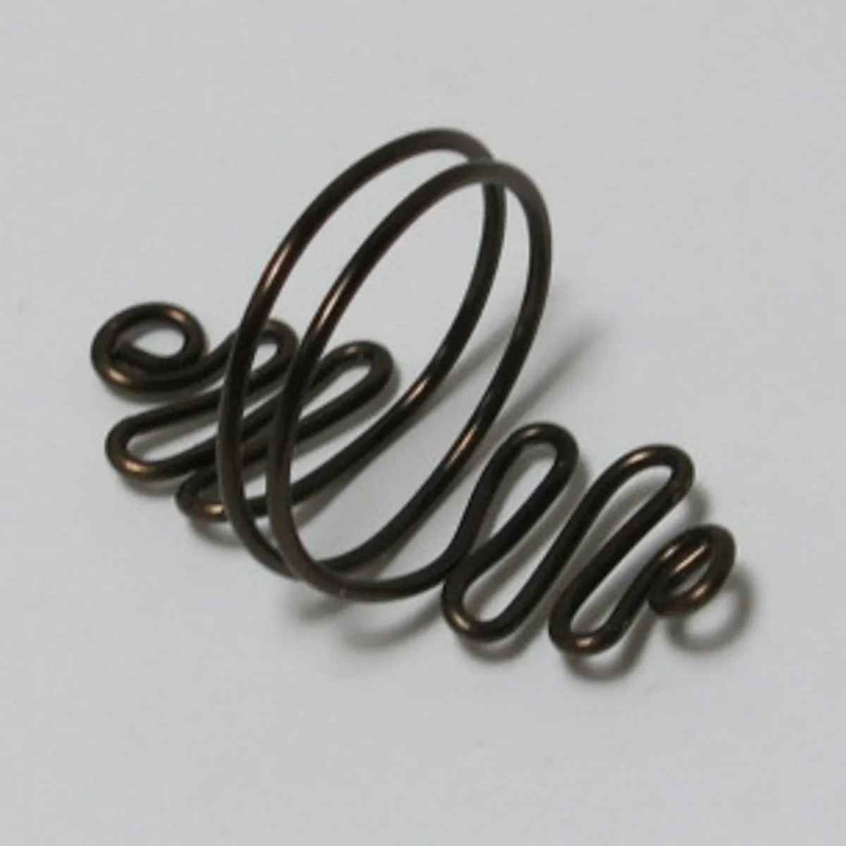 Squiggles Adjustable Wire Ring (click for other colors & sizes)