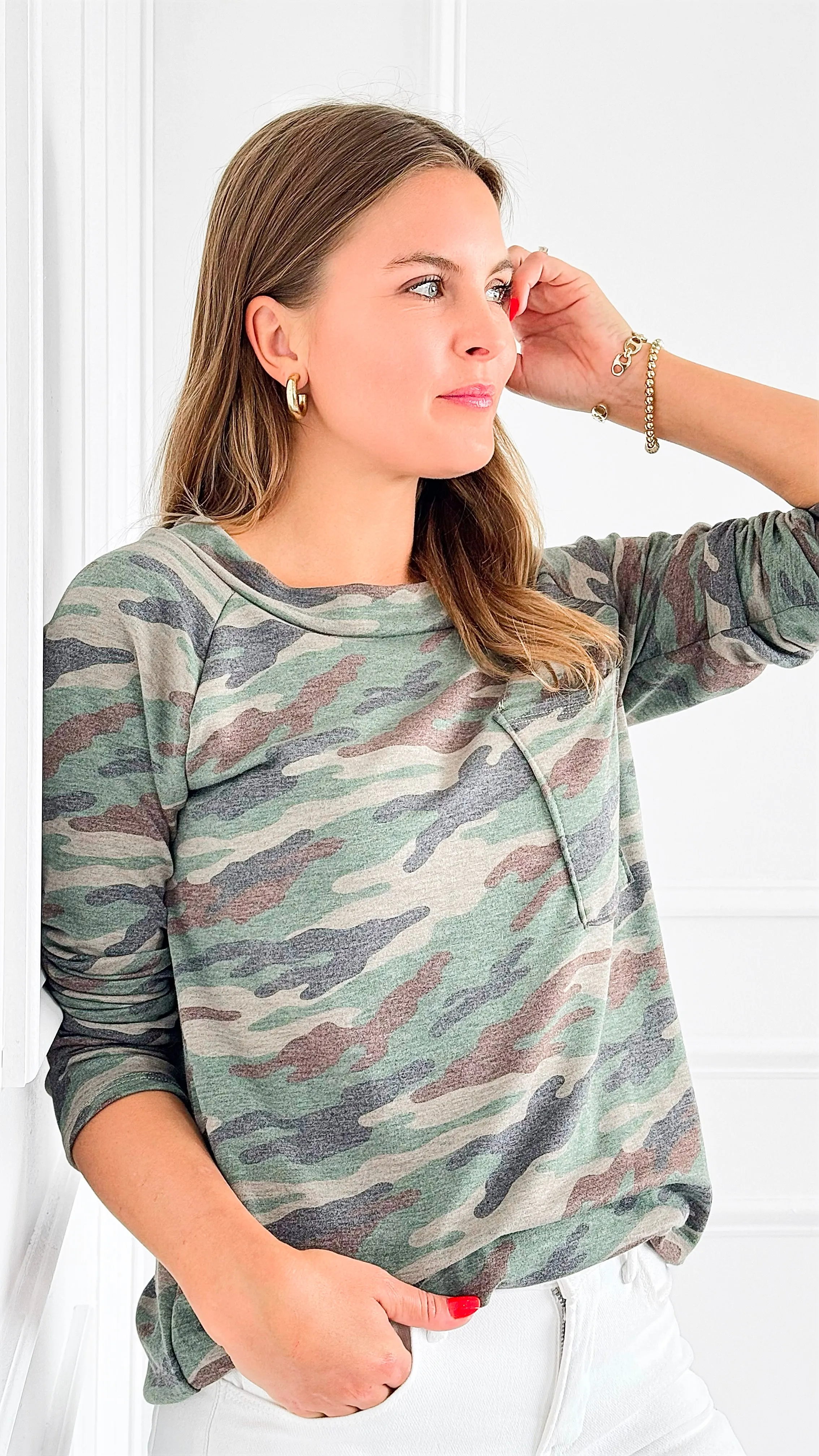 Street Chic Camo Top