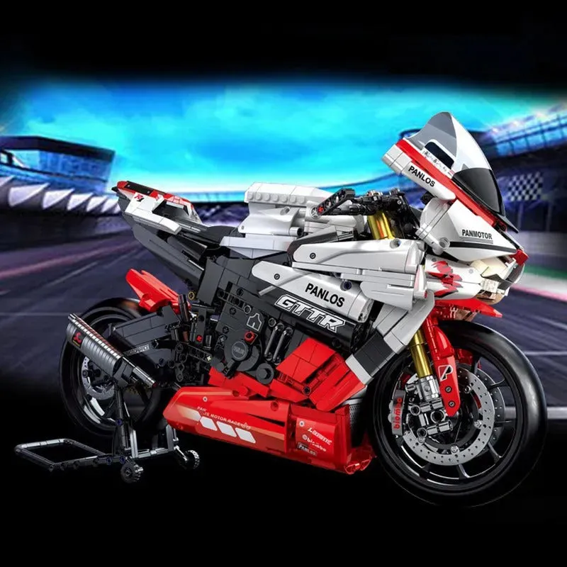 Tech MOC YAMAHA R1 Sport Motorcycle Bricks Toys 672104