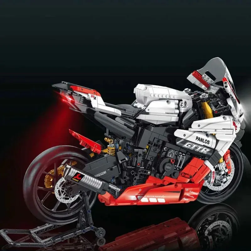 Tech MOC YAMAHA R1 Sport Motorcycle Bricks Toys 672104