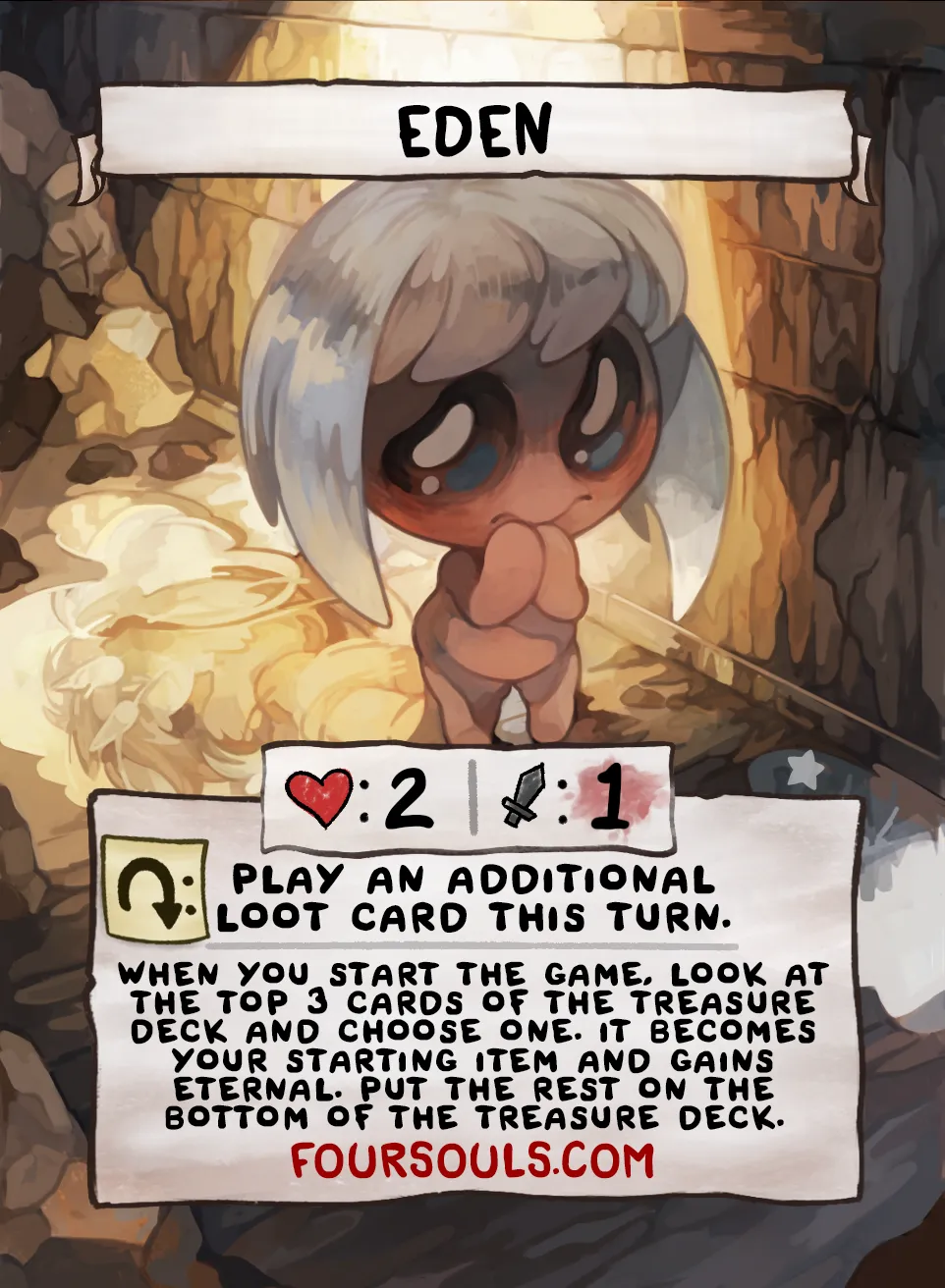 The Binding of Isaac: Four Souls Ultimate Collector's Box   Eden Promo Card