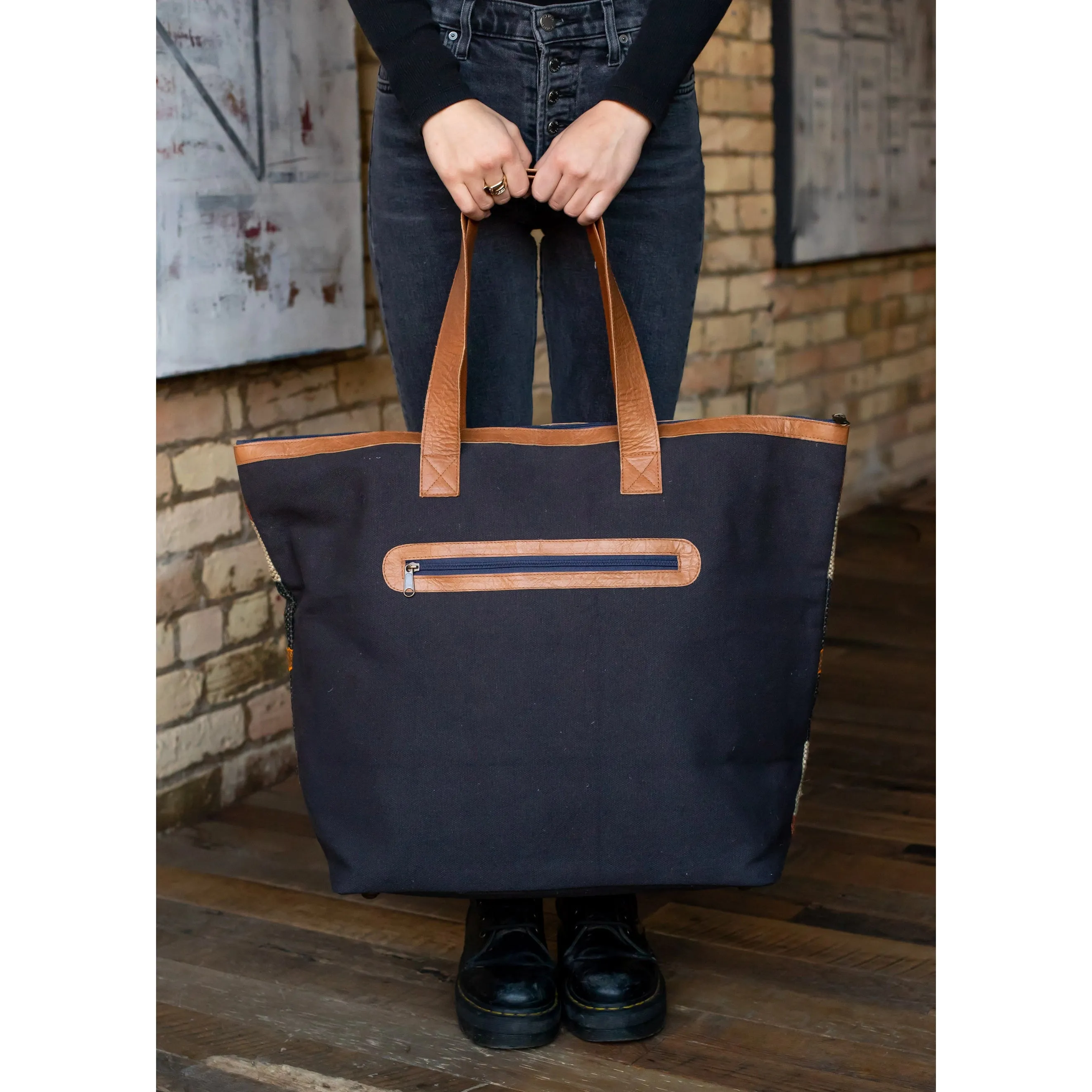 The Glenda Multicolored Aztec Tote
