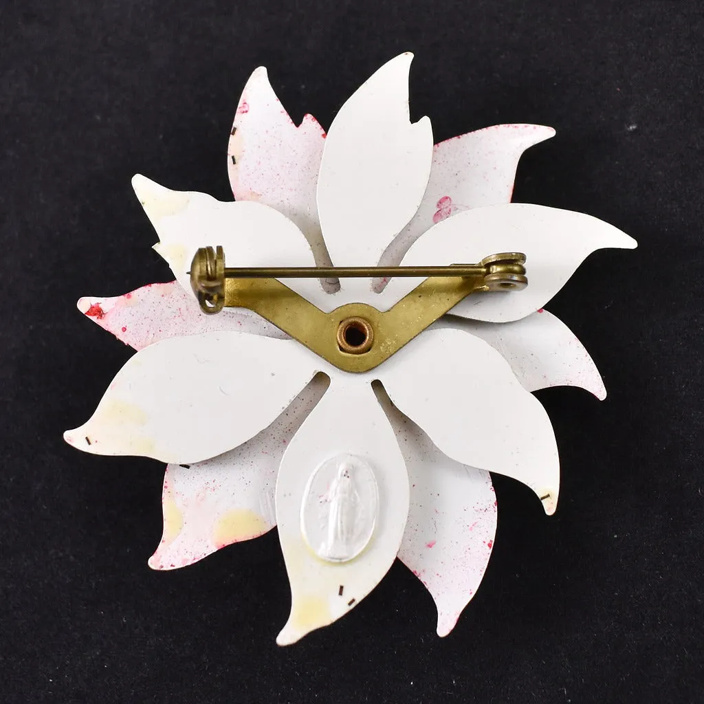 Vintage Lightweight Poinsettia Brooch