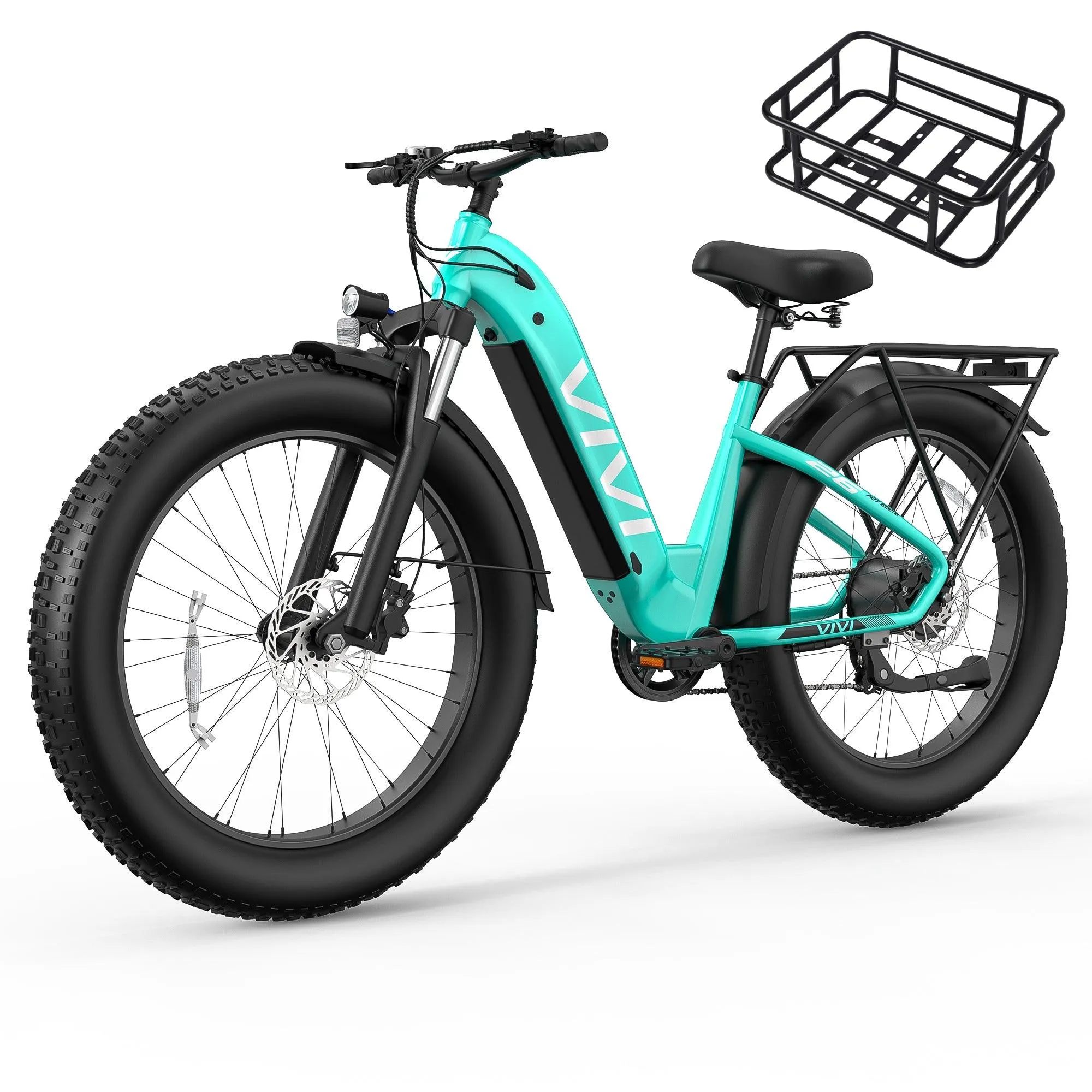 VIVI ACE07 Step-Thru Commuter Fat Tire Electric Bike UL2849 Certified