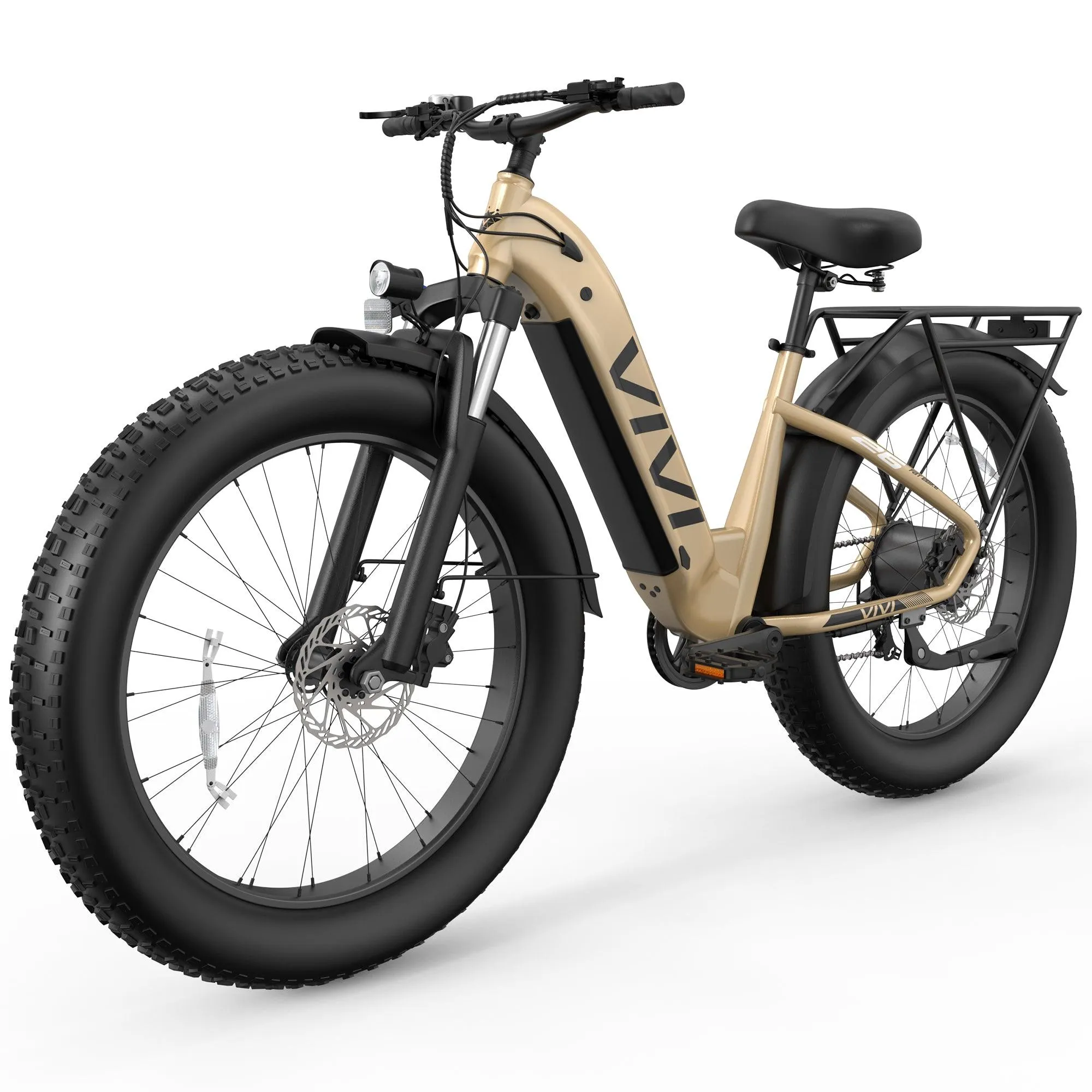 VIVI ACE07 Step-Thru Commuter Fat Tire Electric Bike UL2849 Certified