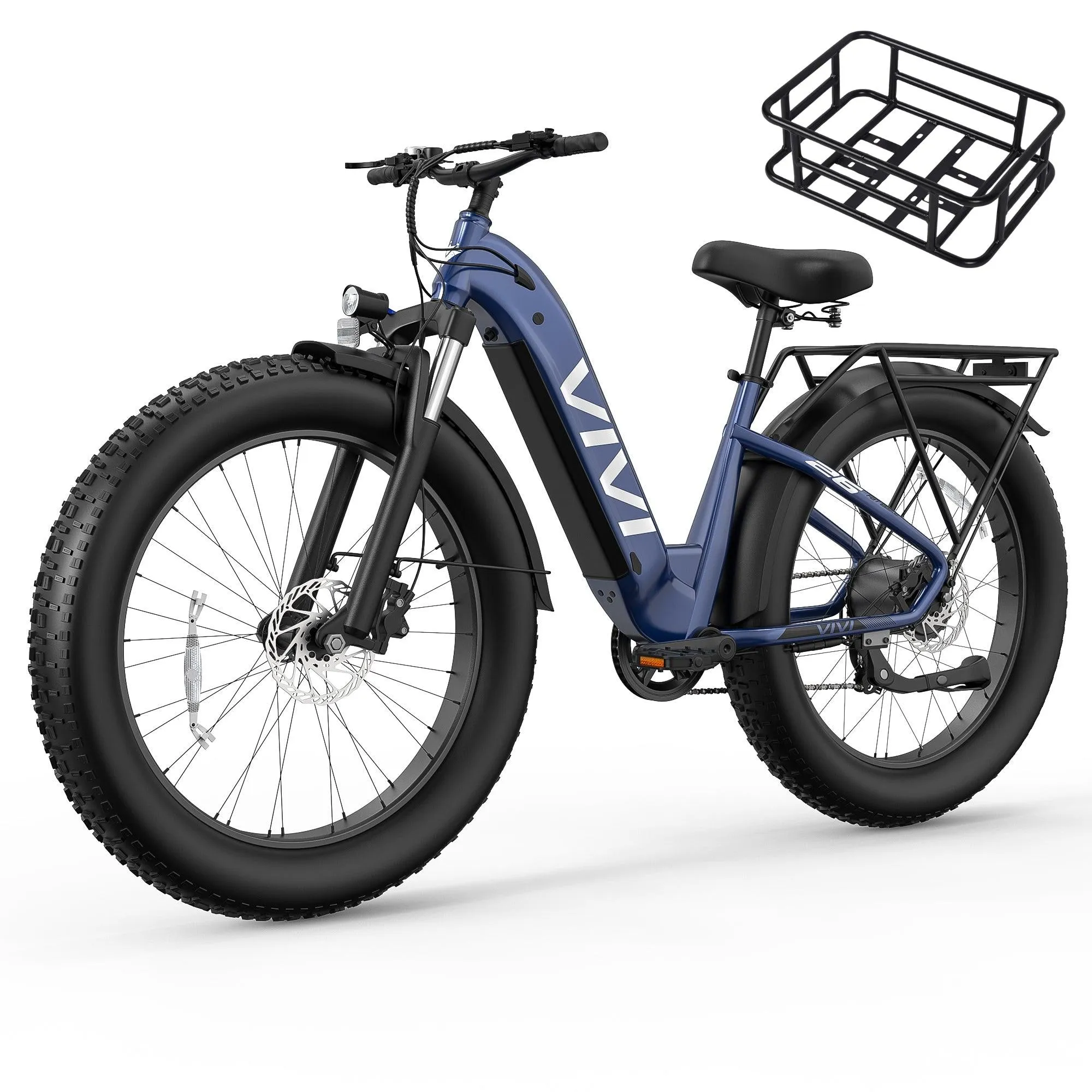 VIVI ACE07 Step-Thru Commuter Fat Tire Electric Bike UL2849 Certified