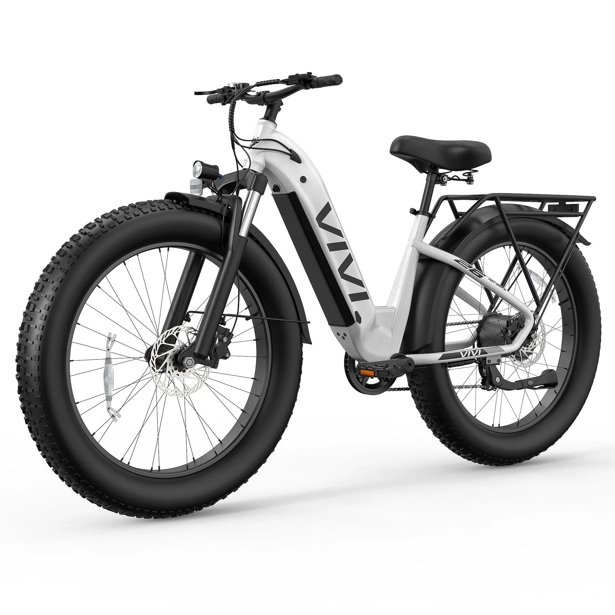 VIVI ACE07 Step-Thru Commuter Fat Tire Electric Bike UL2849 Certified