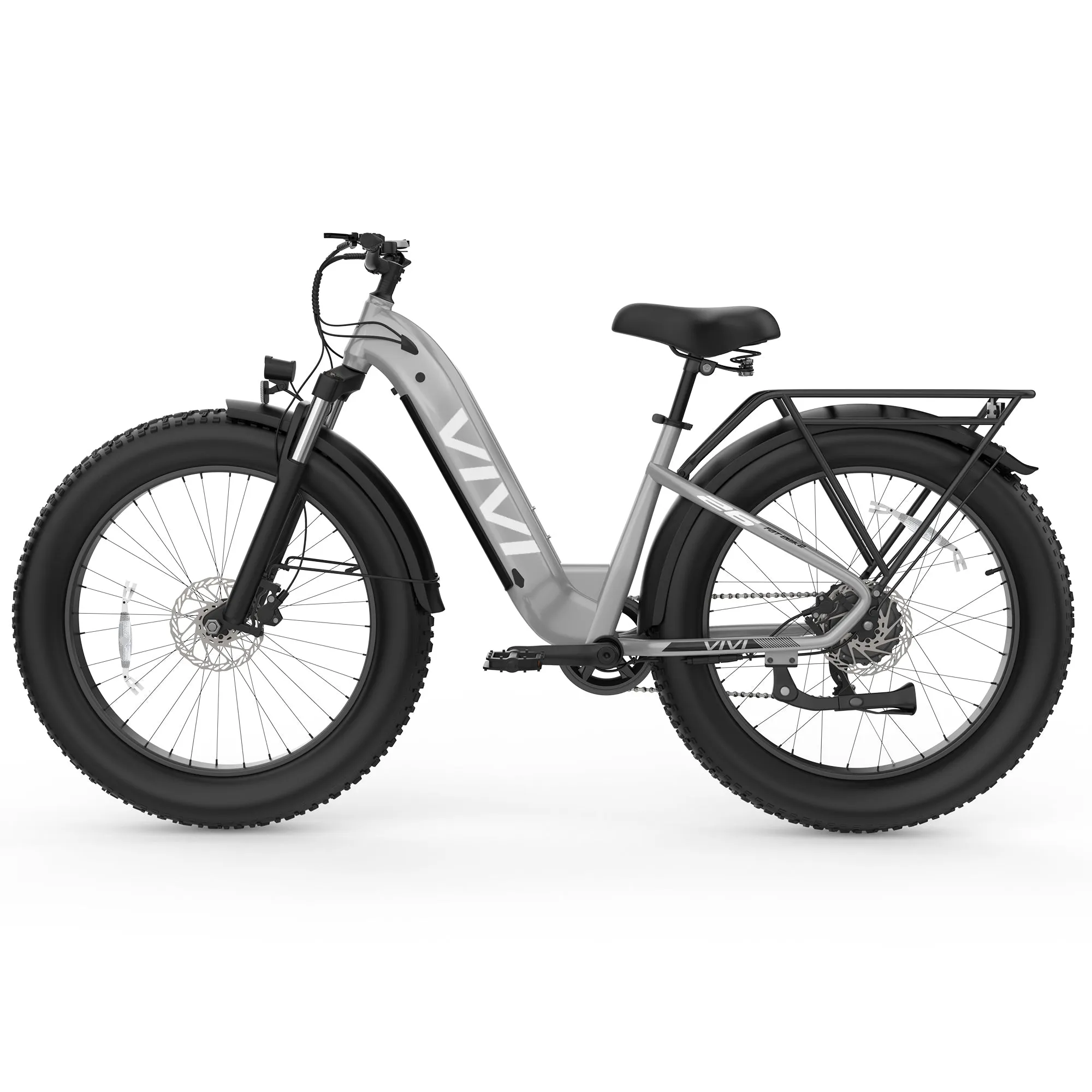 VIVI ACE07 Step-Thru Commuter Fat Tire Electric Bike UL2849 Certified