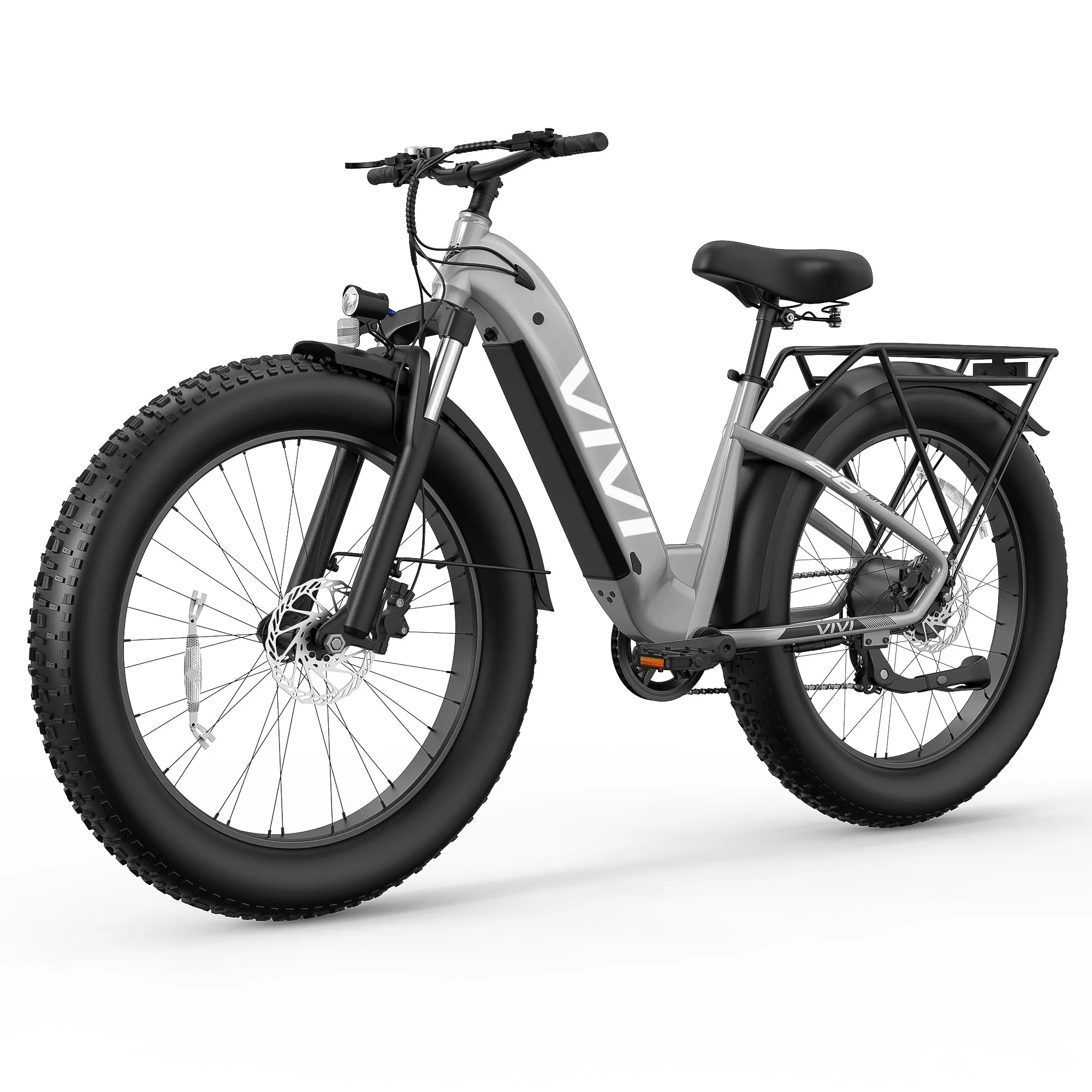 VIVI ACE07 Step-Thru Commuter Fat Tire Electric Bike UL2849 Certified