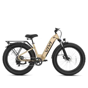 VIVI ACE07 Step-Thru Commuter Fat Tire Electric Bike UL2849 Certified