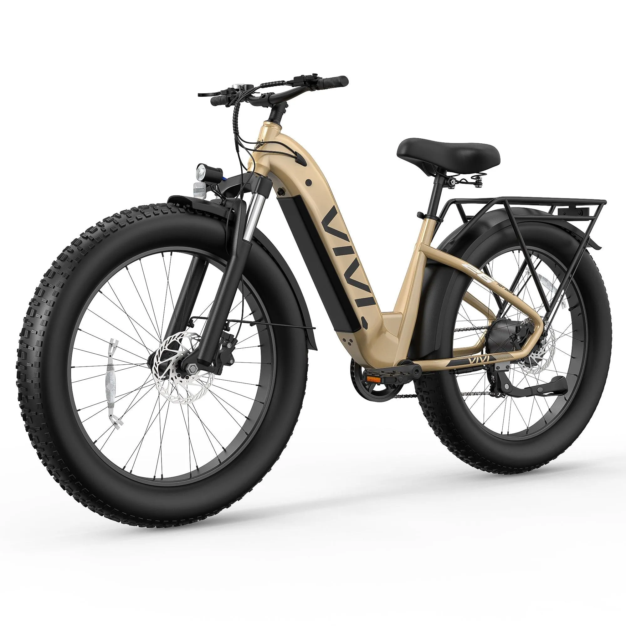 VIVI ACE07 Step-Thru Commuter Fat Tire Electric Bike UL2849 Certified