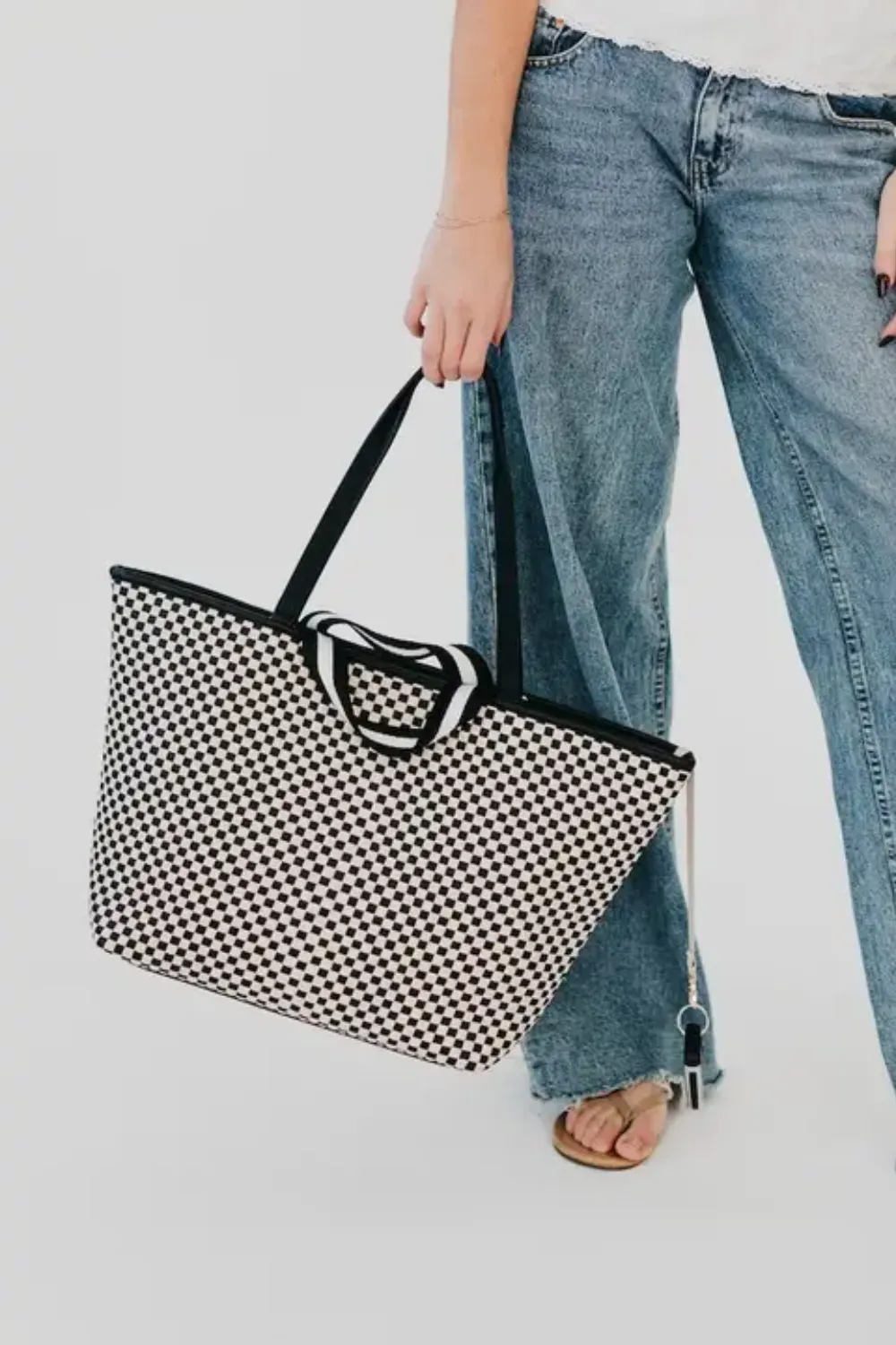 Woven Tiffany Organizer Tote Bag